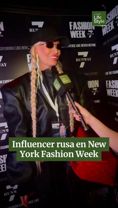 Influencer rusa en New York Fashion Week