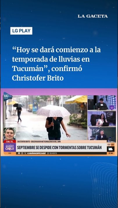 Comienza la segunda temporada de lluvias en Tucumán