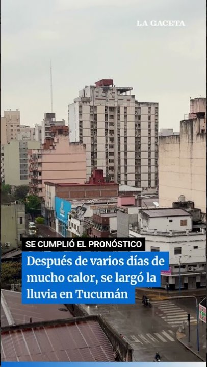 Se largó la lluvia en Tucumán