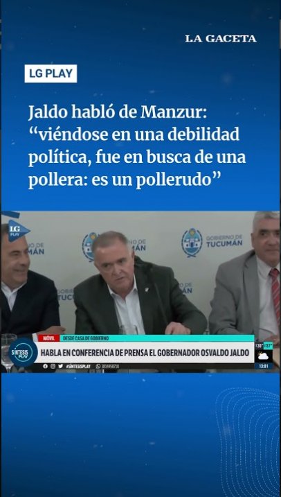 Jaldo sobre Manzur: "Es un pollerudo"