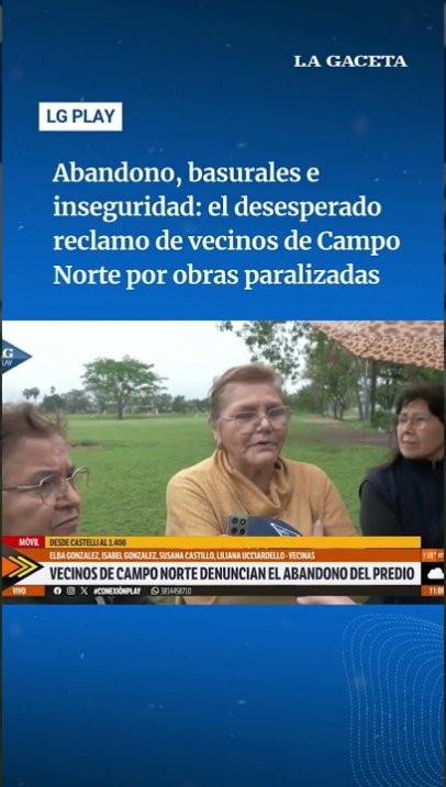 Desesperado reclamo de vecinos de Campo Norte por obras paralizadas