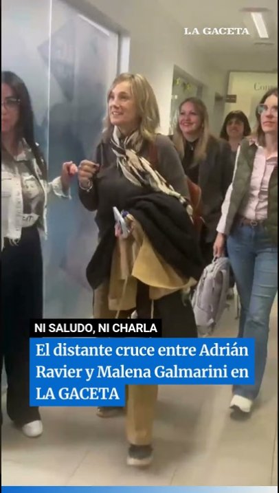 El distante cruce entre Adrián Ravier y Malena Galmarini en LA GACETA