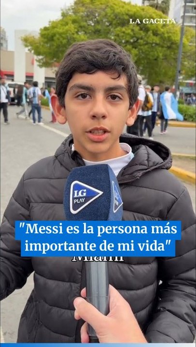 "Messi es la persona más importante de mi vida"