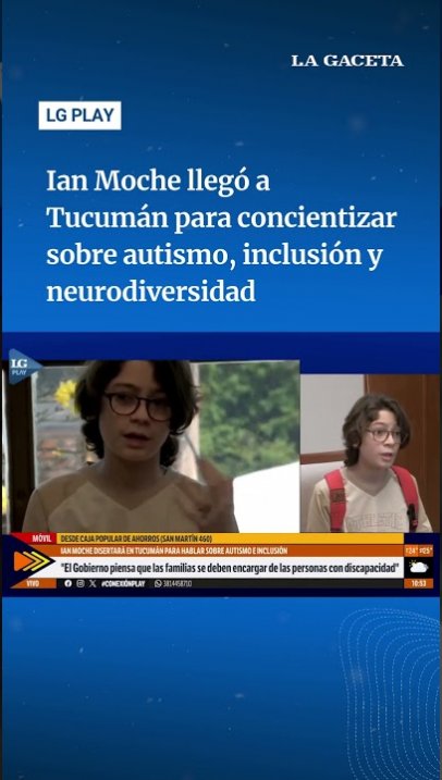Ian Moche llegó a Tucumán para concientizar sobre autismo, inclusión y neurodiversidad