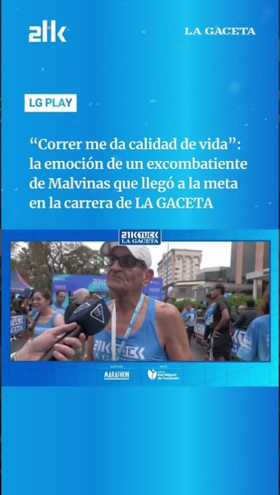 "Correr me da calidad de vida": la emoción de un excombatiente de Malvinas