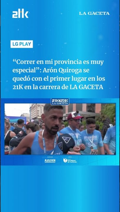 Arón Quiroga: "Correr en mi provincia es muy especial"