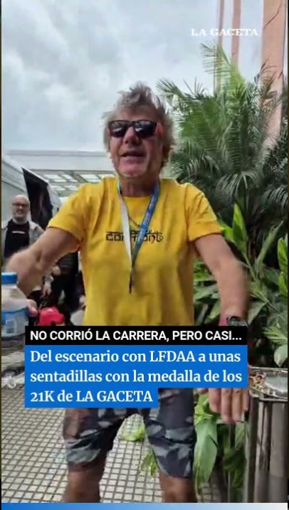 Del escenario con LFDAA a unas sentadillas con la medalla de los 21K de LA GACETA