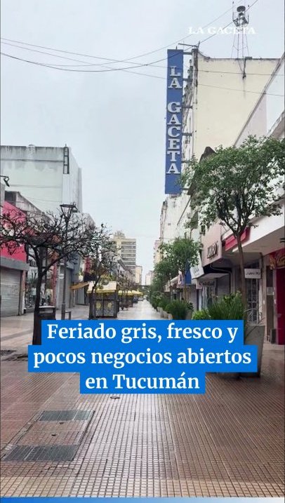 Feriado gris, fresco y pocos negocios abiertos en Tucumán