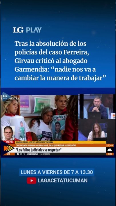 Tras la absolución de los policías del caso Ferreira, Girvau criticó al abogado Garmendia