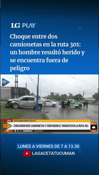 Tucumán: chocaron dos camionetas y cortaron el tránsito en la Ruta 301