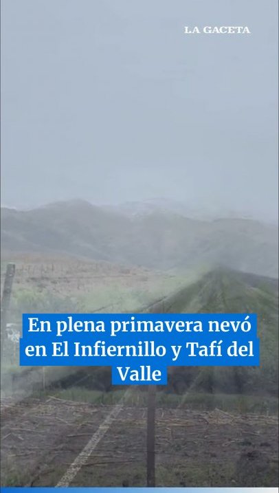 En plena primavera nevó en El Infiernillo y Tafí del Valle