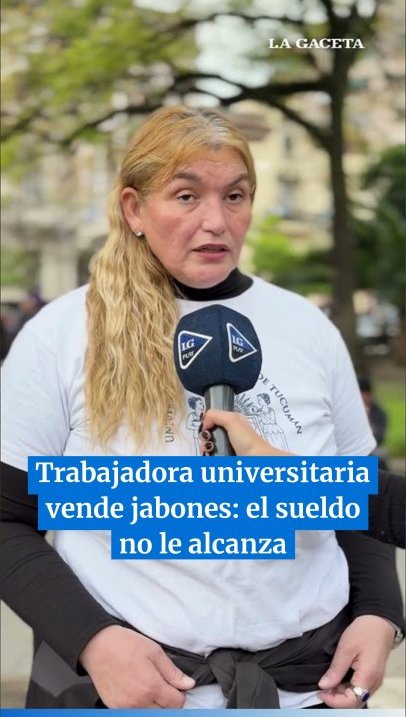 Trabajadora universitaria vende "jabones artesanales" porque el sueldo no le alcanza