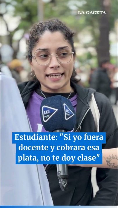 Estudiante: "Si yo fuera docente y cobrara esa plata, no te doy clase"