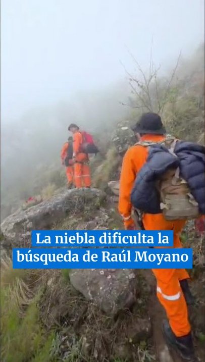 Desesperada búsqueda de Raúl Moyano: la niebla dificulta el trabajo de los restatistas en el Ñuñorco