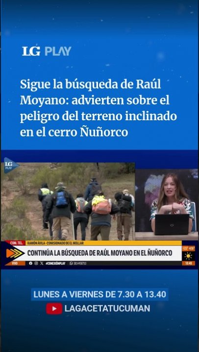 Advierten sobre el peligro del terreno inclinado en el cerro Ñuñorco