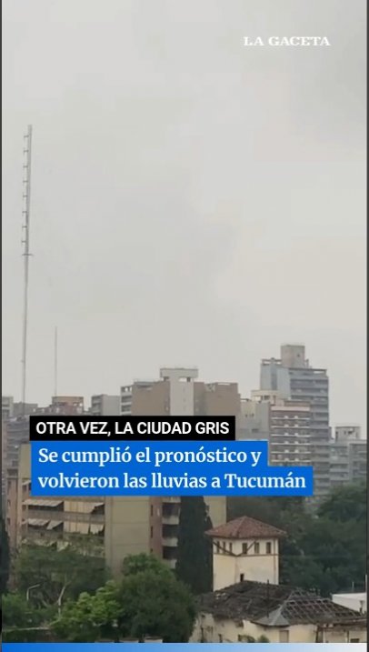 Se cumplió el pronóstico y volvieron las lluvias a Tucumán