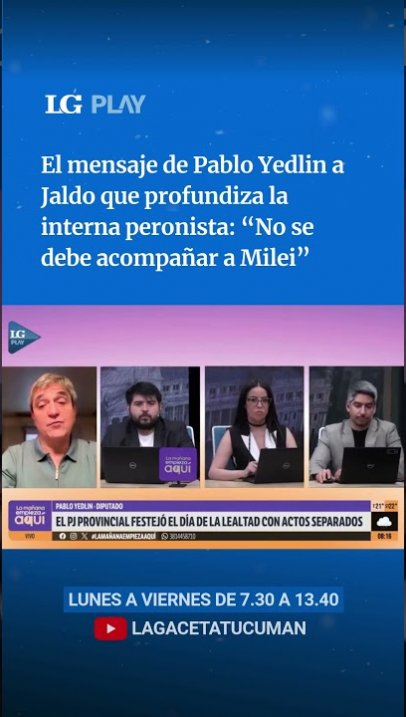 El mensaje de Pablo Yedlin a Jaldo que profundiza la interna peronista