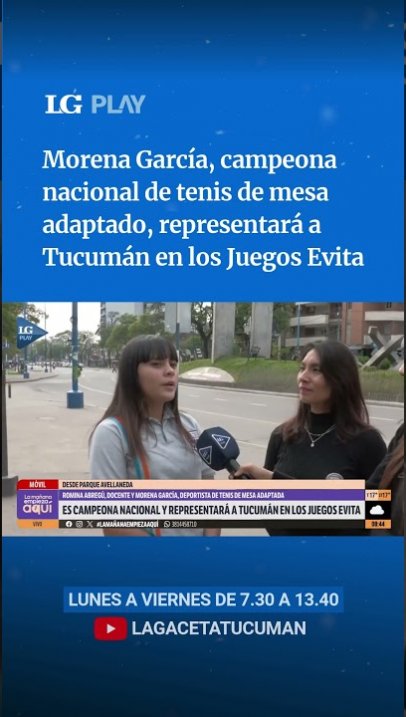 More García, campeona nacional de tenis de mesa adaptado, representará a Tucumán en los Juegos Evita