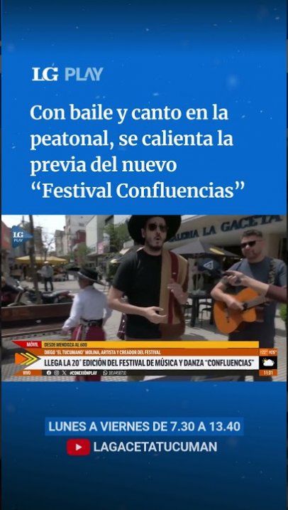 Con baile y canto en la peatonal, se calienta la previa del nuevo "Festival Confluencias"