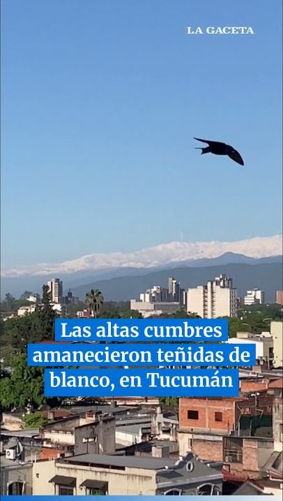 Las altas cumbres amanecieron teñidas de blanco, en Tucumán