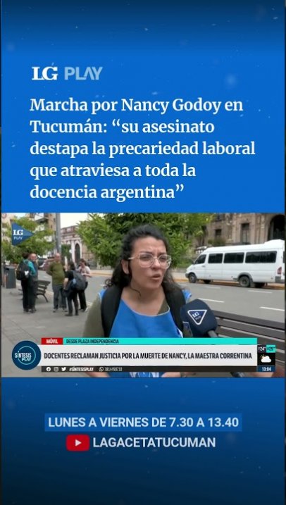 Marcha por Nancy Godoy en Tucumán: "Destapa la precariedad laboral que atraviesa toda la docencia"